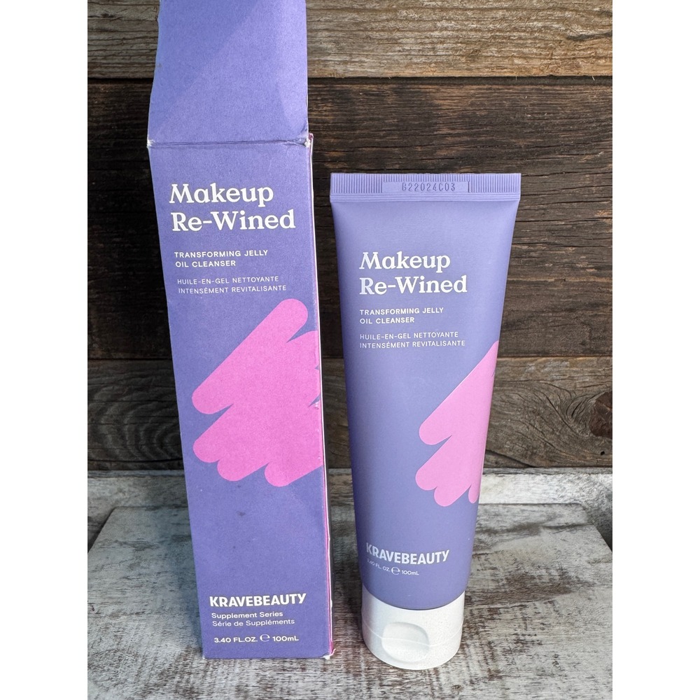 KraveBeauty Makeup Re-Wined Transforming Jelly Oil Cleanser 3.4oz 100ml MSRP $25